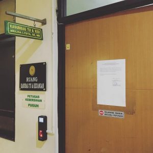 Hasil Pemasangan Access Control Mesin Absensi