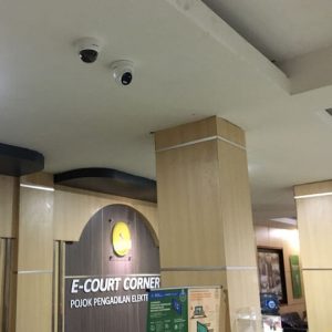 Hasil Pemasangan Kamera CCTV Di Ruang Lobby Kantor Pengadilan Negeri