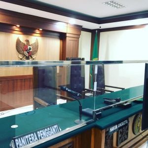 Hasil Pemasangan CCTV Diruang Sidang Pengadilan Negeri
